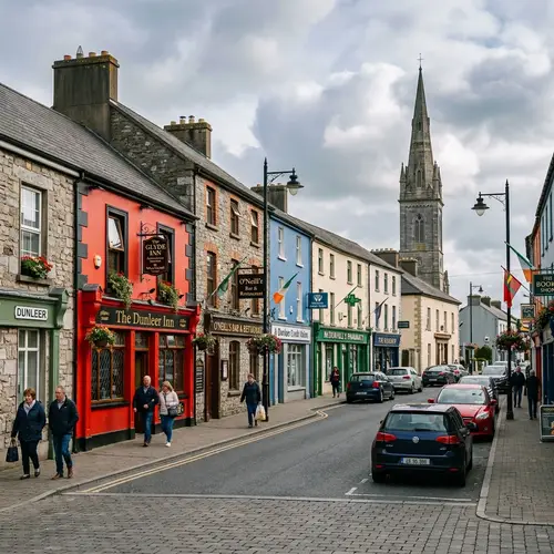 Dunleer Inn and main street in Dunleer